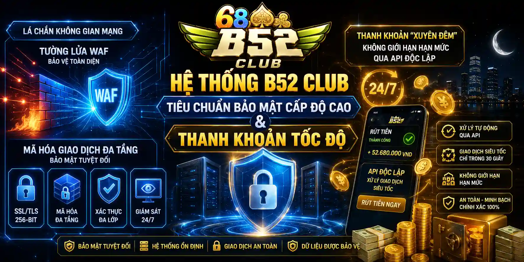 he thong b52 club tieu chuan bao mat cap do cao thanh khoan toc do